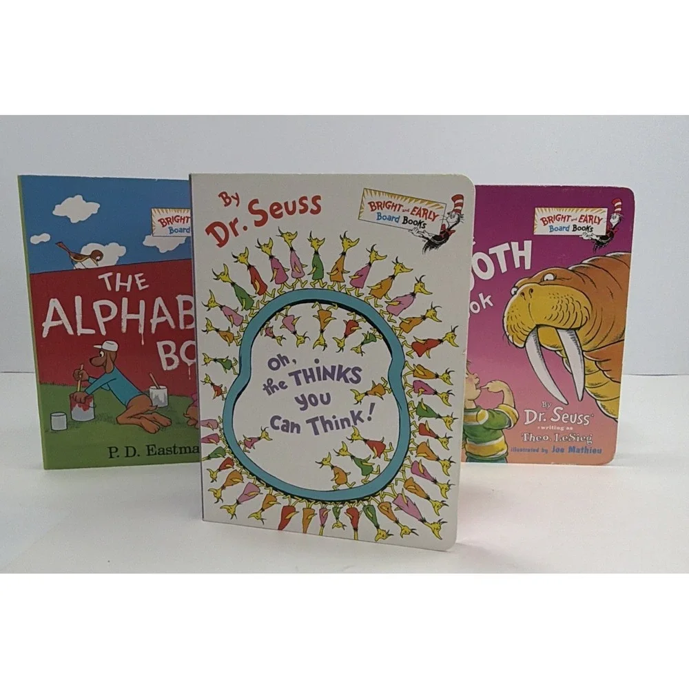 Dr. Suess's Card Books Lot Of 3 - The Alphabet Book, Oh The Thinks You Can Think